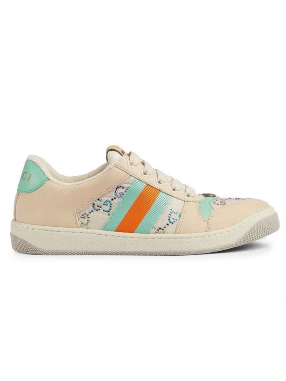 GUCCI Screener GG logo crystal sneakers